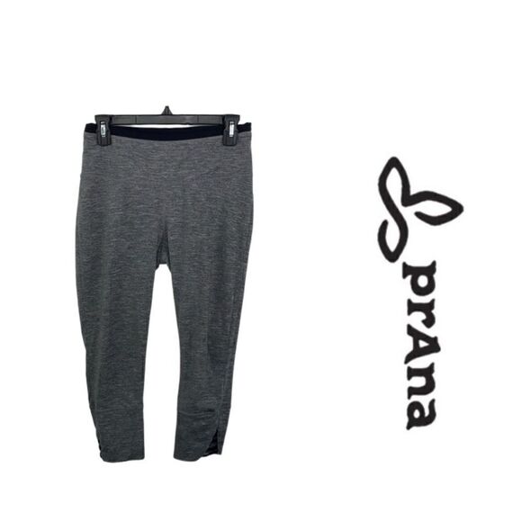 Prana Capri Gray Leggings size Medium - Picture 1 of 12